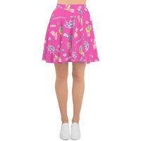 Girly Gang Casual Skirt in Dark Pink